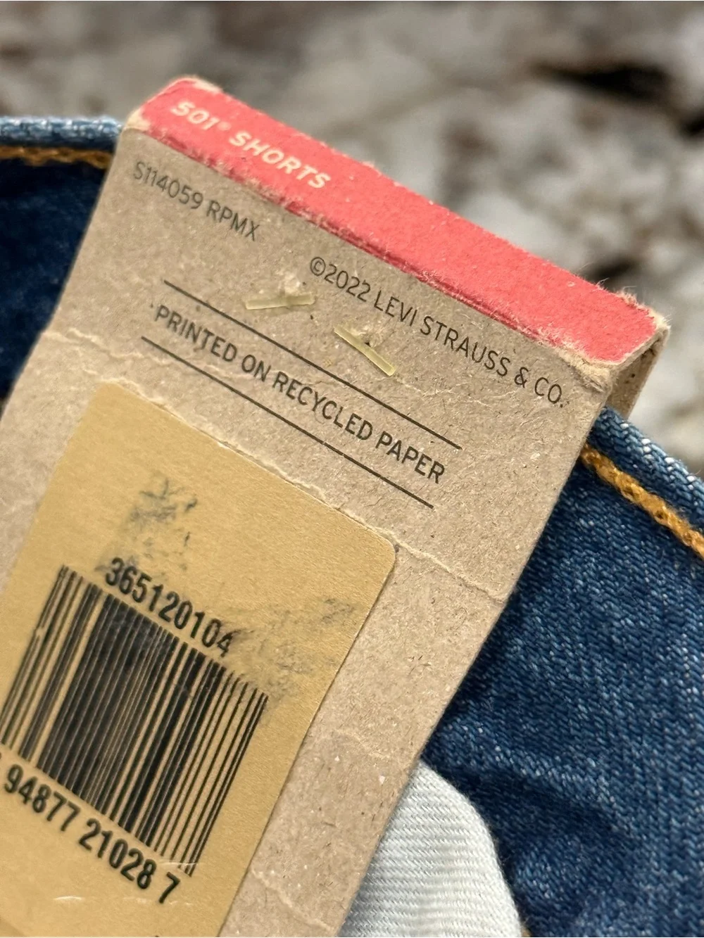 Levi’s 501 Original Men's Denim Shorts - Blue size 42x9